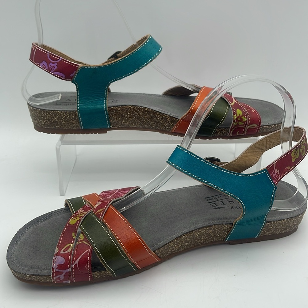 L’Artiste Spring Step Leima Leather Sandals Boho Festival Sz 42 (10.5-11)